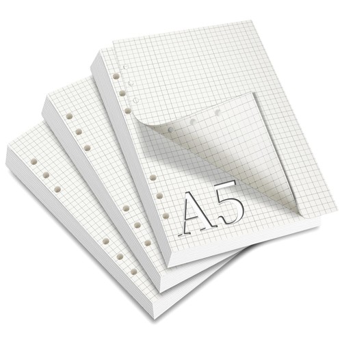 Nachfüllpapier kariert 180 - a5,